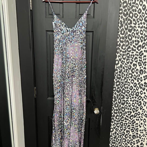 Leopard Print Maxi Dress - Picture 1 of 2